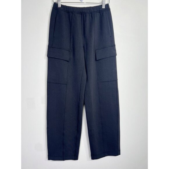 Lululemon NWOT Cotton-Blend Double-Knit Mid-Rise Cargo Pant Black - Picture 3 of 11